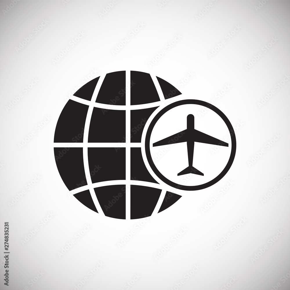 Airport related icon on background for graphic and web design. Simple vector sign. Internet concept symbol for website button or mobile app. Airport related icon on background for graphic and web design. Simple vector sign. Internet concept symbol for website button or mobile app.
