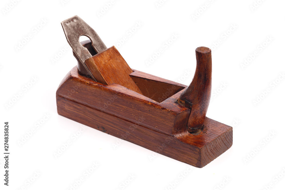 planer isolated on white background . planer isolated on white background .