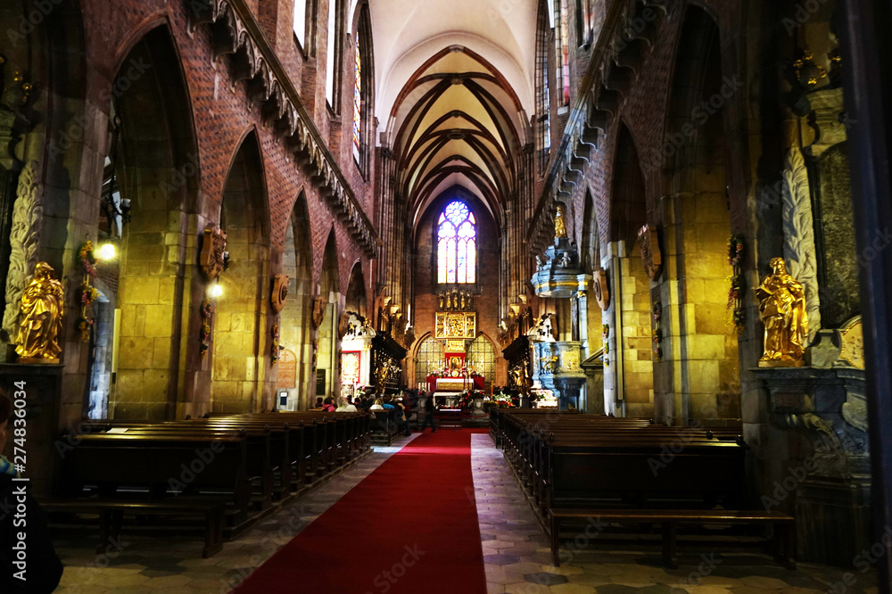 interior of Cathedral St. John Baptist in Wroclaw