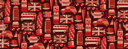 London pattern seamless design graphic