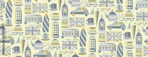 London pattern seamless design graphic