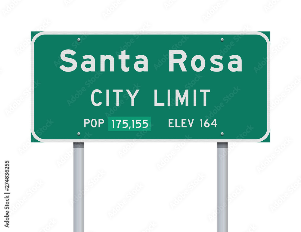 Santa Rosa City Limit road sign