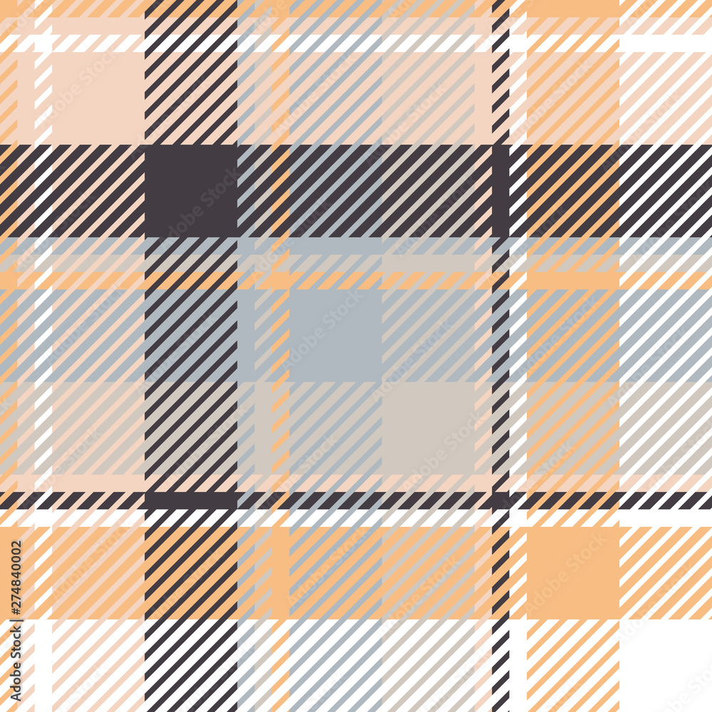 Plaid or tartan vector is background or texture in many color Plaid or tartan vector is background or texture in many color