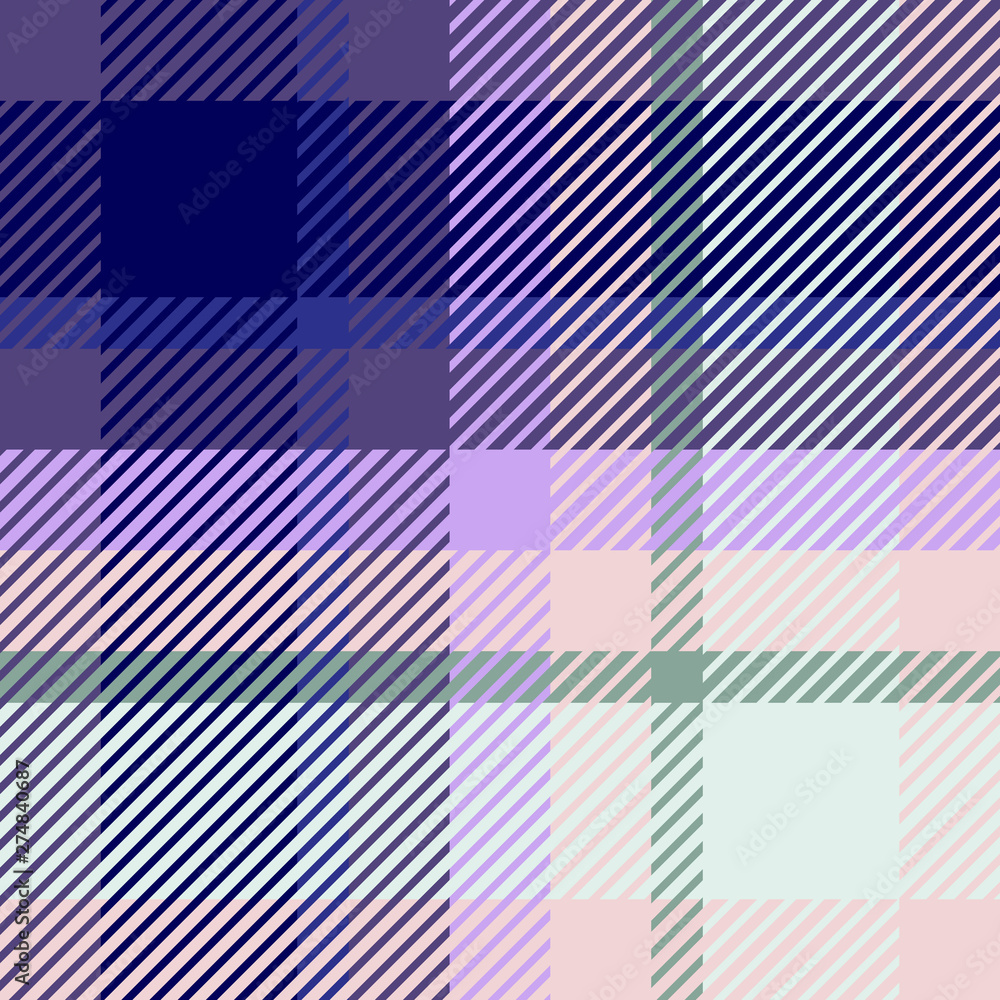Plaid or tartan vector is background or texture in many color Plaid or tartan vector is background or texture in many color