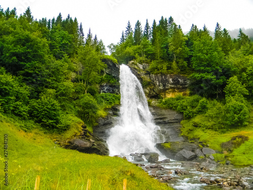 Steinsdalsfossen waterfall  Norway