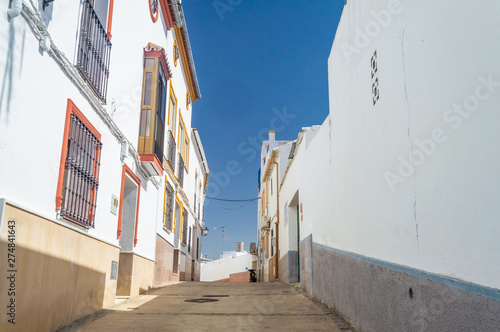 White street of Olvera, Andalusia, Spain