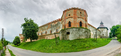 Northern part of mediaeval Medzhybizh fortress, Khmelnytska Oblast, Ukraine photo