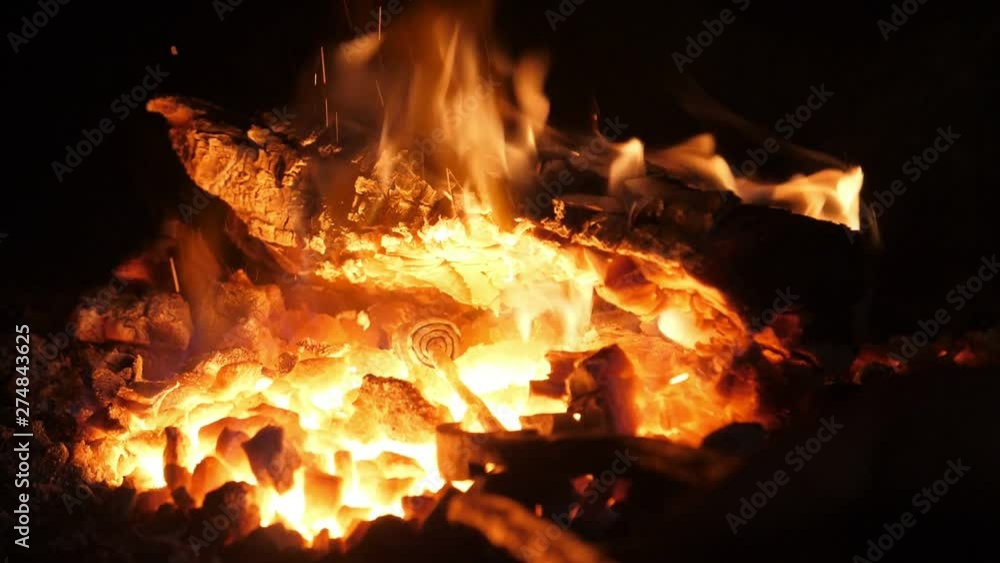 A metallic rose is pushed in a flaming forge in a smithy workshop in Ukraine A metallic rose is pushed in a flaming forge in a smithy workshop in Ukraine