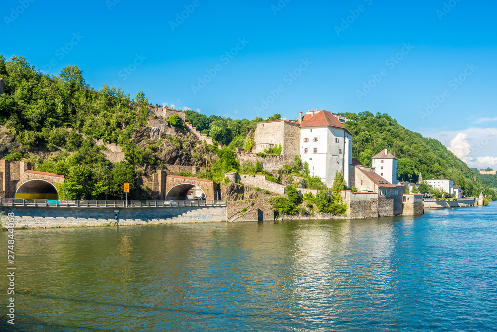 View at the Unterhaus Castle in Passau - Germanay