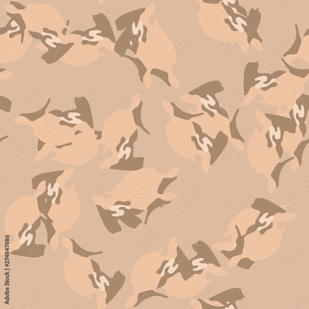 Sand camouflage of various shades of beige and brown colors Sand camouflage of various shades of beige and brown colors