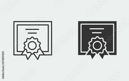 Dioloma vector icon for graphic and web design.