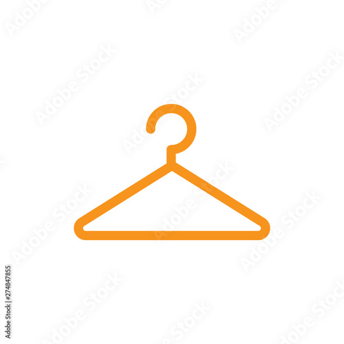 Wooden coat hanger. Clothes hanger vector. Clothes hanger silhouette collection