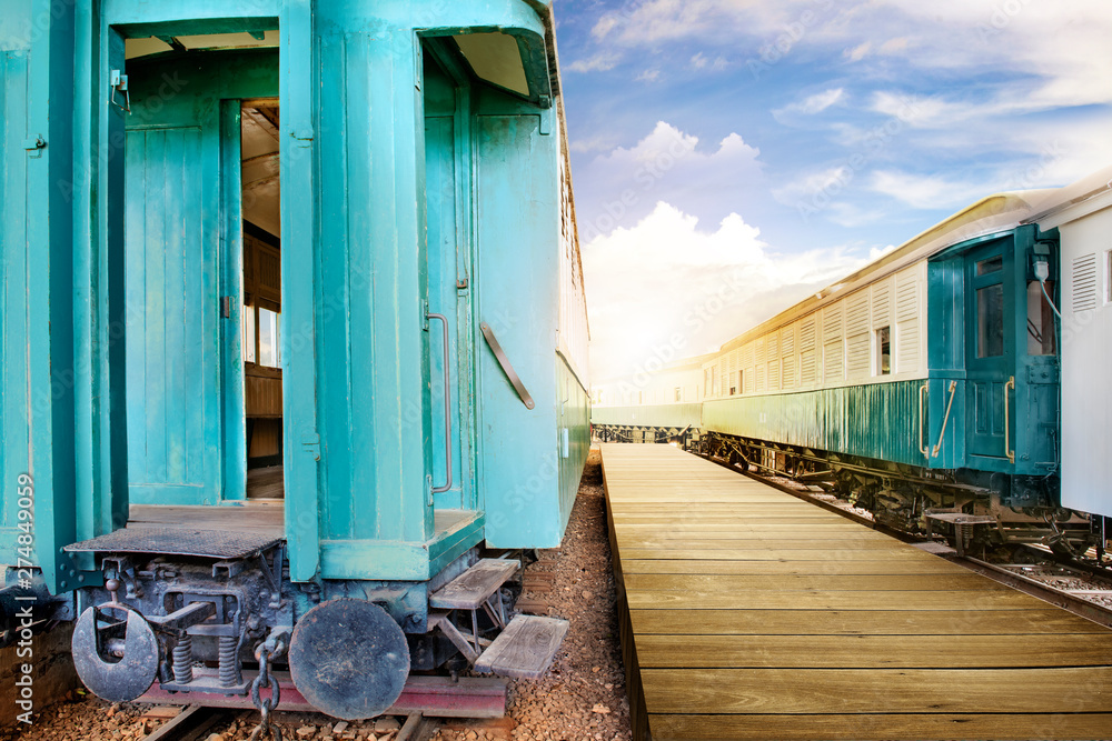 Train wagon in a station