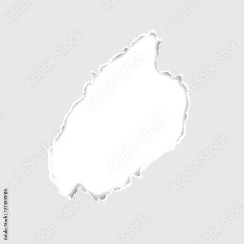 Gray Vector Ripped or Torn Paper Hole Background