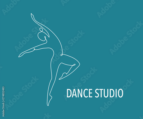 Abstract people logo design. Gym, fitness, running trainer vector colorful logo. Dance web icon and symbol