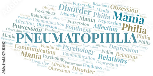 Pneumatophilia word cloud. Type of Philia.