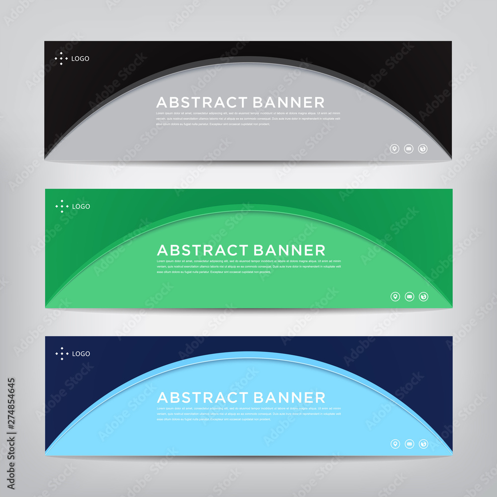 business banner template, vector illustration