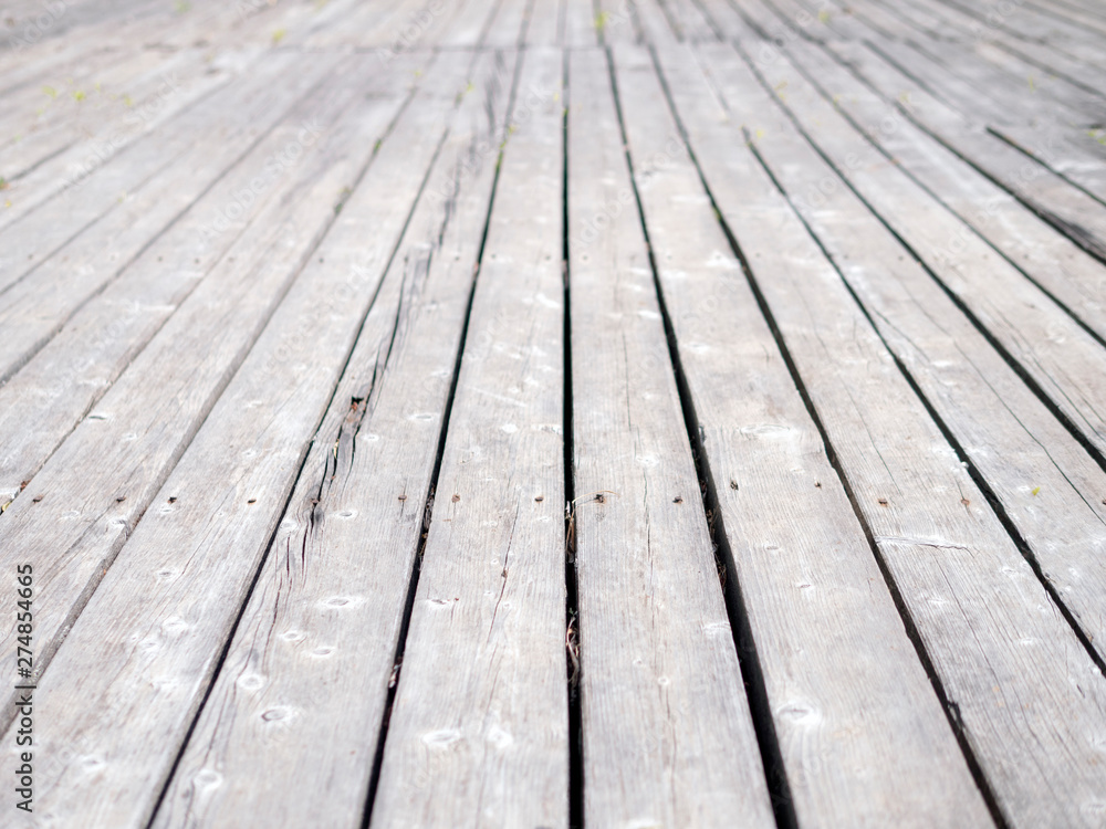Background, old gray wooden boards, horizontal view with perspective. Background, old gray wooden boards, horizontal view with perspective.