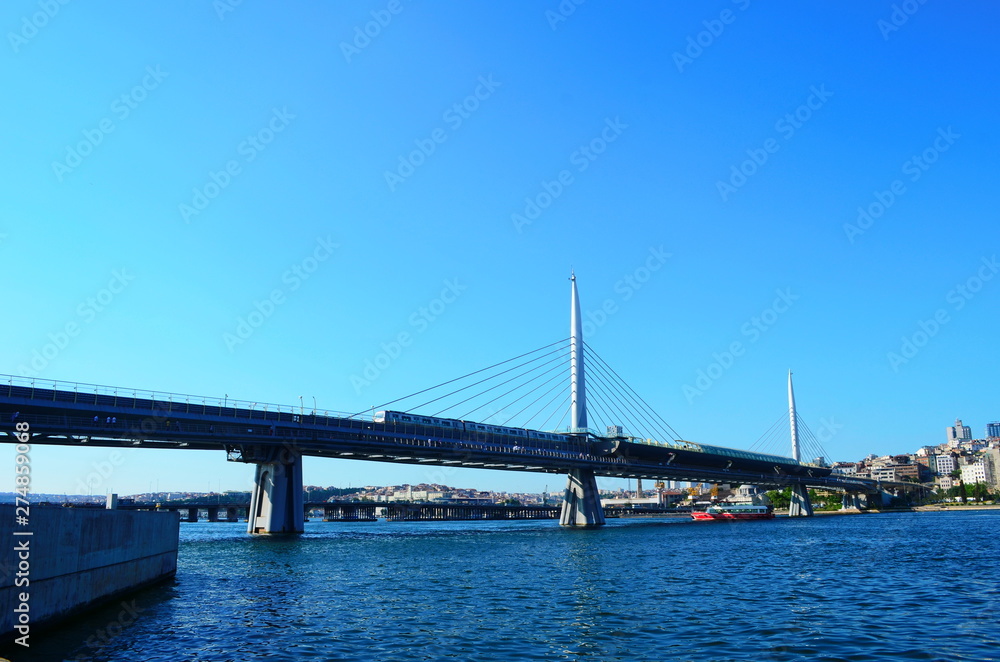 View of Istanbul and the Bosphorus from the pier