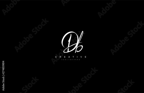 Stylish Monogram Signature Letter Db Logo Design