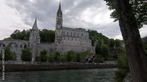 Wallpaper Mural View of the basilica of Lourdes in France Torontodigital.ca