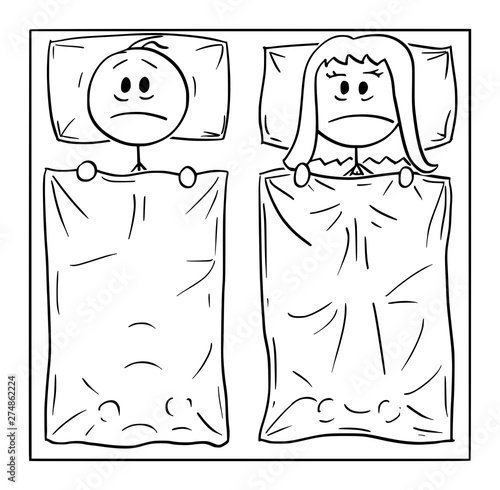 Couple in Bed by Gustav Klimt