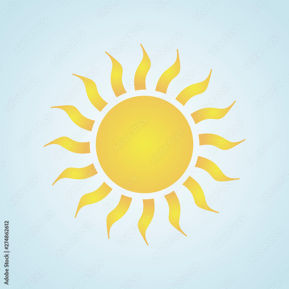 sun flat icon. vector illustration logo. isolated on white background sun flat icon. vector illustration logo. isolated on white background
