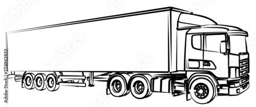 A sketch of the long truck.