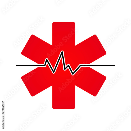 medical sign flat icon. vector illustration logo. isolated on white background