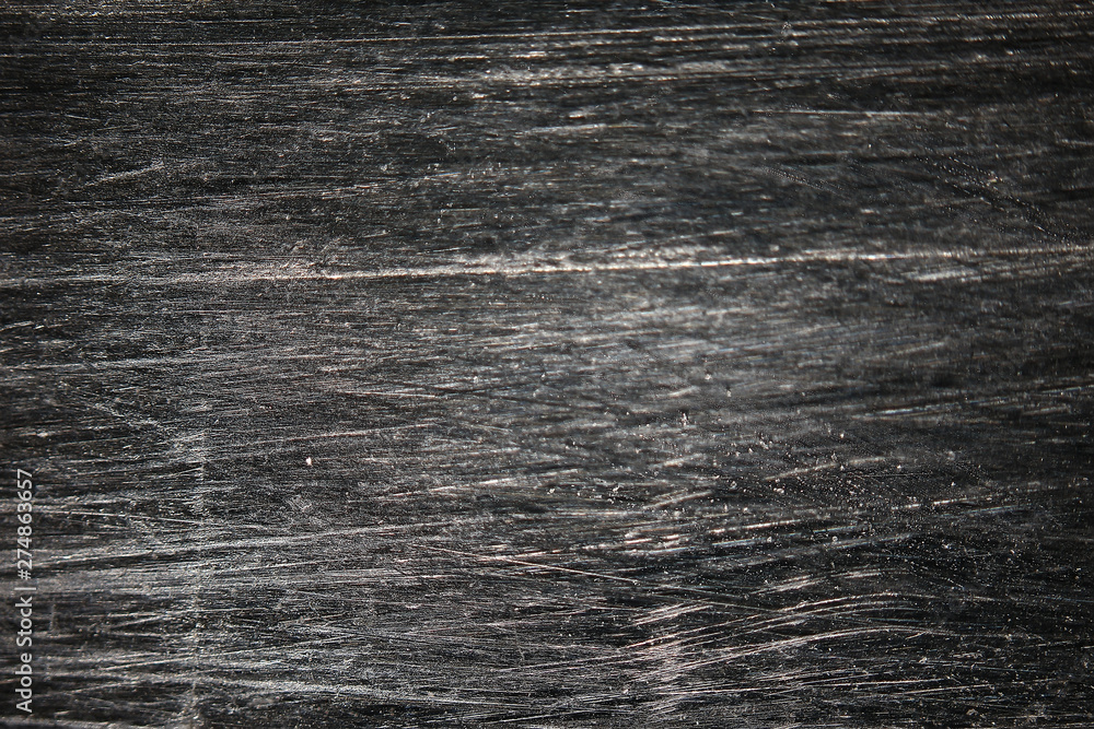 Fototapeta premium scratch black background overlay / abstract black dark background, broken cracks and scratches for overlay