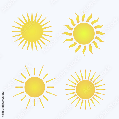 sun set flat icon. vector illustration logo. isolated on white background