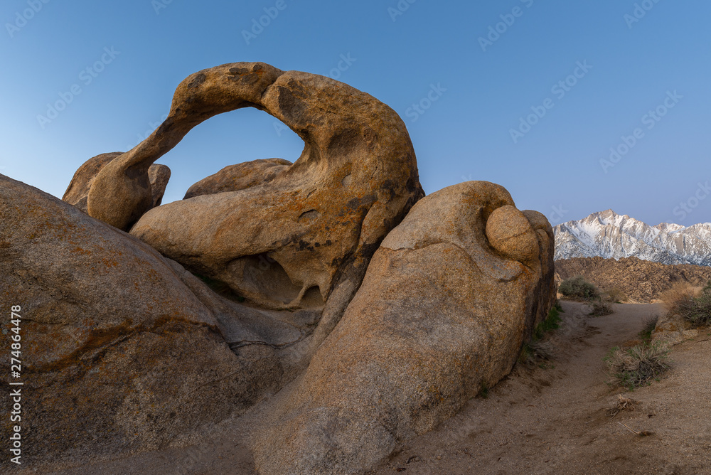 Mobius Natural Arch in Alabama Hills, California, USA Mobius Natural Arch in Alabama Hills, California, USA