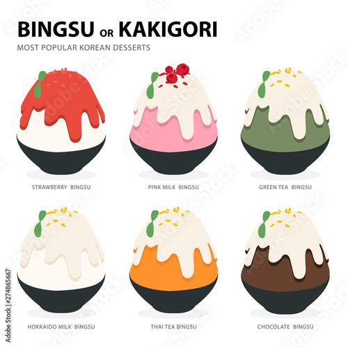 bingsu or kakigori most popular korean desserts