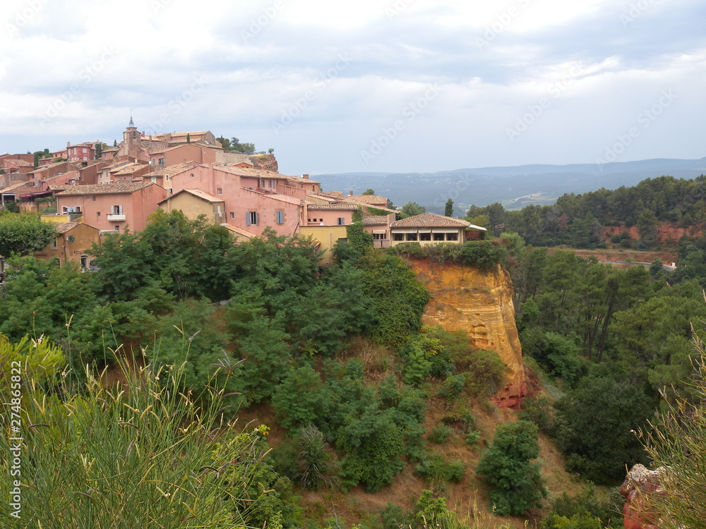 Roussillon village at Luberon the Provence France