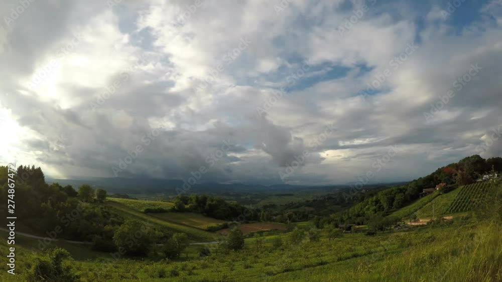 Time lapse of moving clouds, Croatia Time lapse of moving clouds, Croatia
