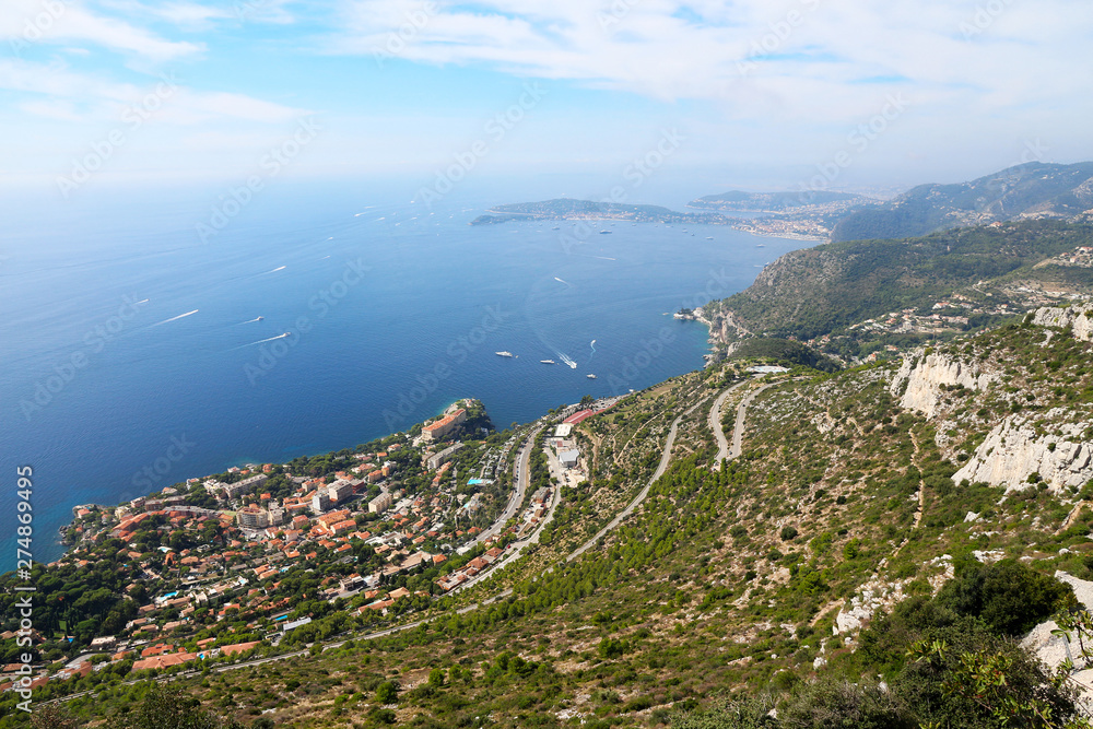 Cap d'Ail - French Riviera - aerial view