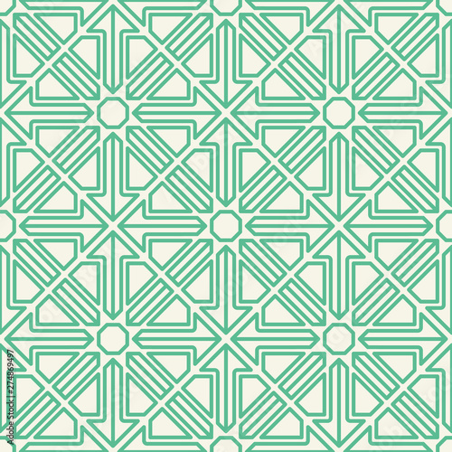 Vector Asian Linear Geometric Pattern