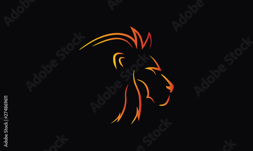 This is The Lion. The Lion can be use for all kind of creative business. Simple & Unique concept photo