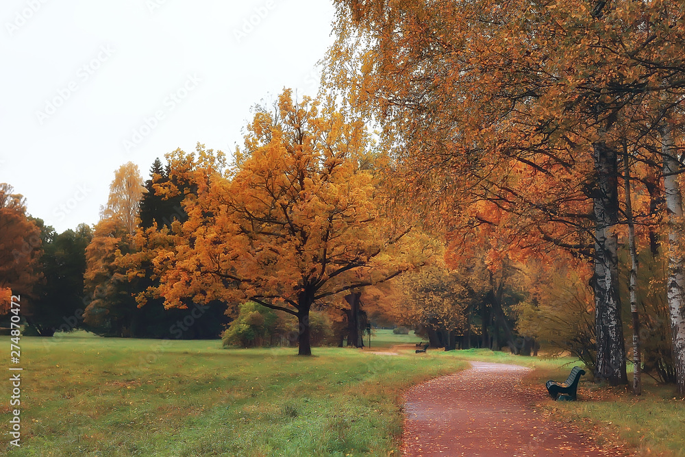 autumn in germany / city park in europe, germany autumn landscape autumn in germany / city park in europe, germany autumn landscape
