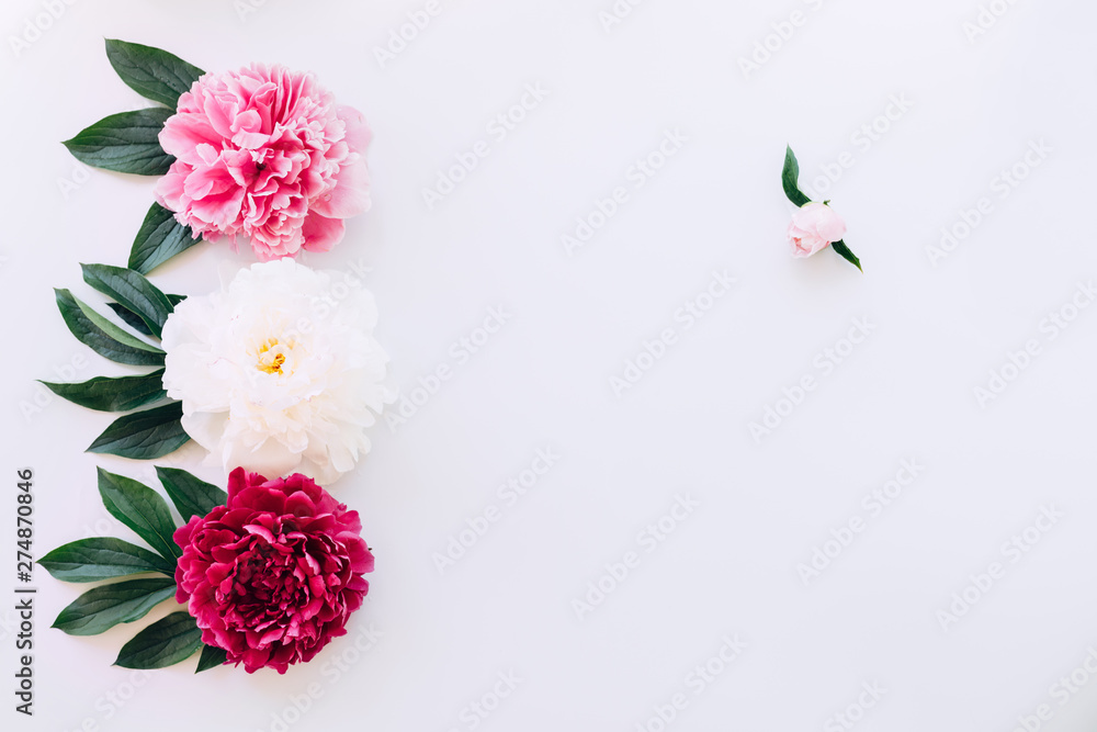 Obraz premium The composition of peonies