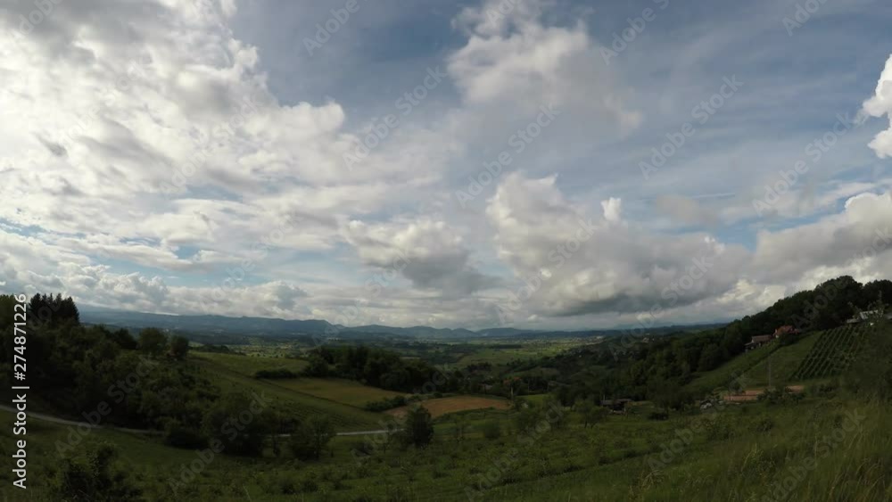Time lapse of moving clouds, Croatia Time lapse of moving clouds, Croatia