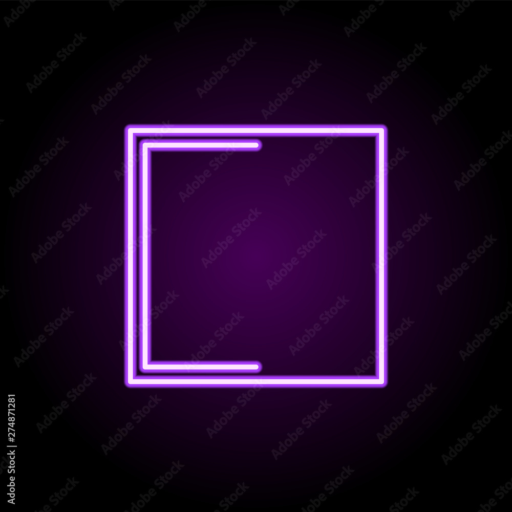 stop sign neon icon. Elements of web set. Simple icon for websites, web design, mobile app, info graphics stop sign neon icon. Elements of web set. Simple icon for websites, web design, mobile app, info graphics