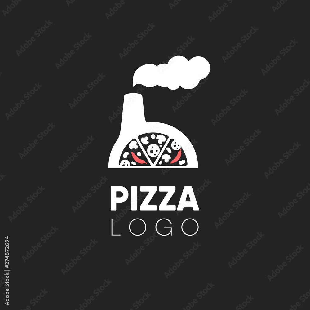 Pizza factory creative logo design Stock Vector Adobe Stock