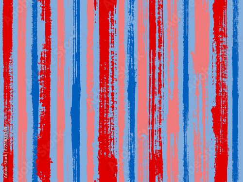 Sloopy gouache vertical lines vector pattern.