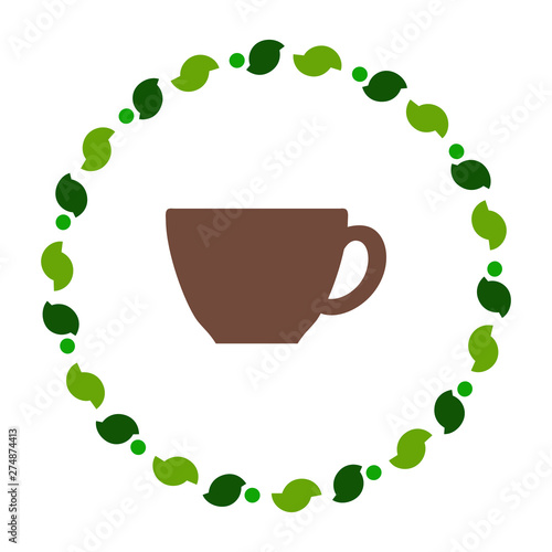 Tasse und Kranz