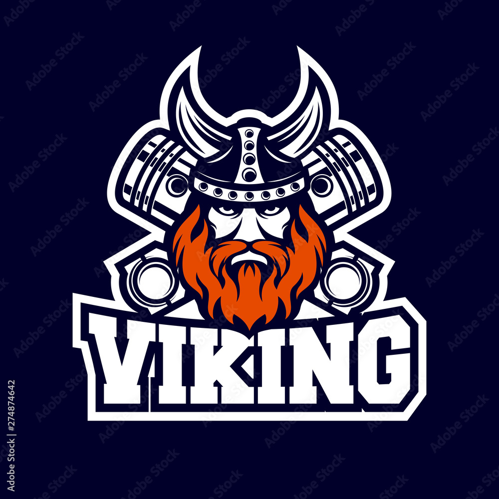 Modern Viking and diesel logo