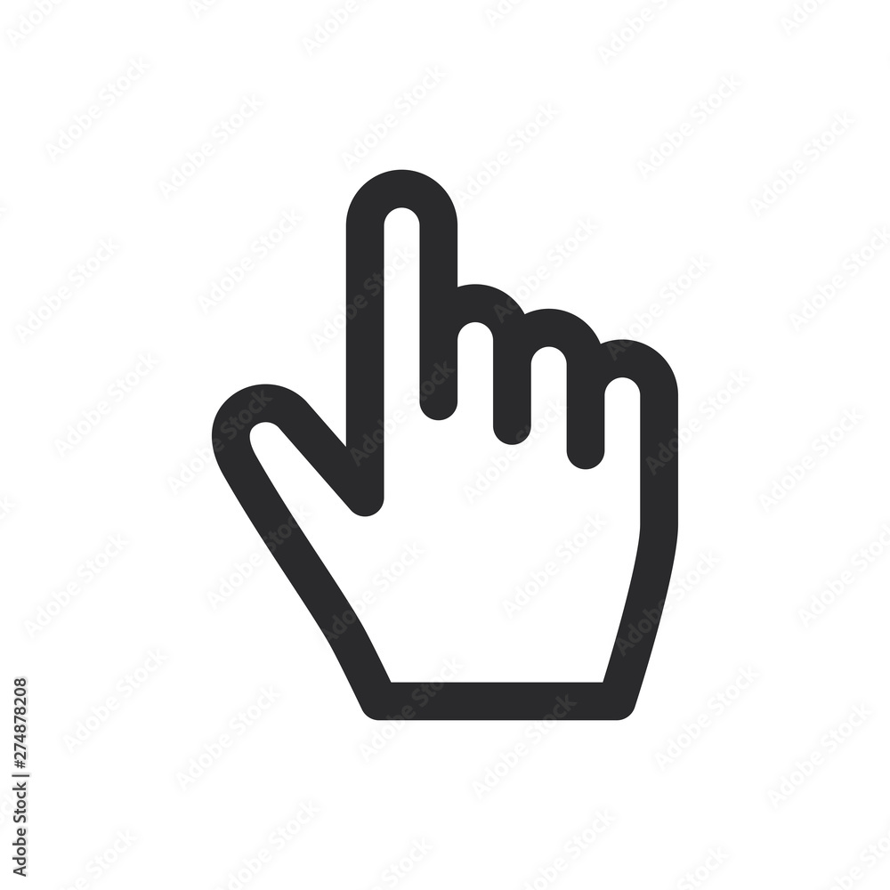 Clicker vector icon in modern style for web site and mobile app Clicker vector icon in modern style for web site and mobile app