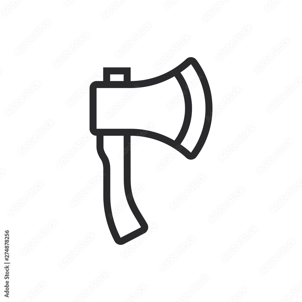 Axe vector icon in modern style for web site and mobile app Axe vector icon in modern style for web site and mobile app