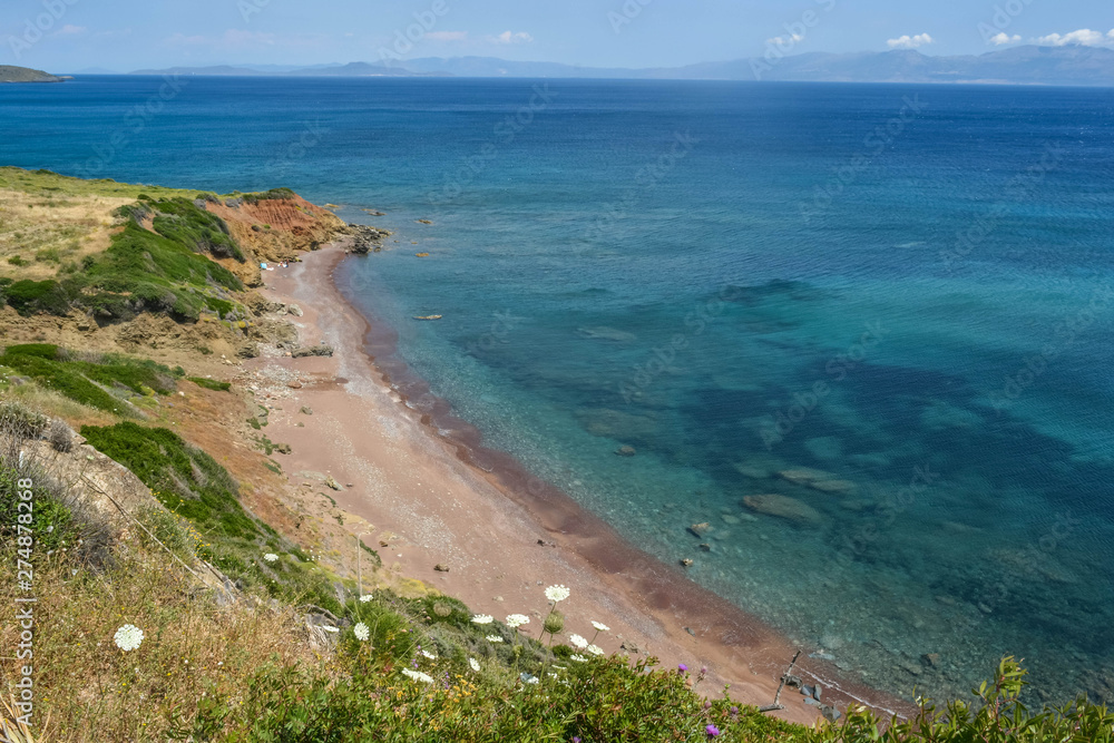 Beautiful beach in Greece island Kythira, summer 2019 Beautiful beach in Greece island Kythira, summer 2019