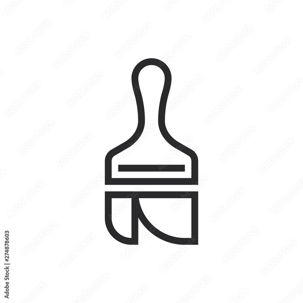 Paint brush vector icon in modern style for web site and mobile app Paint brush vector icon in modern style for web site and mobile app